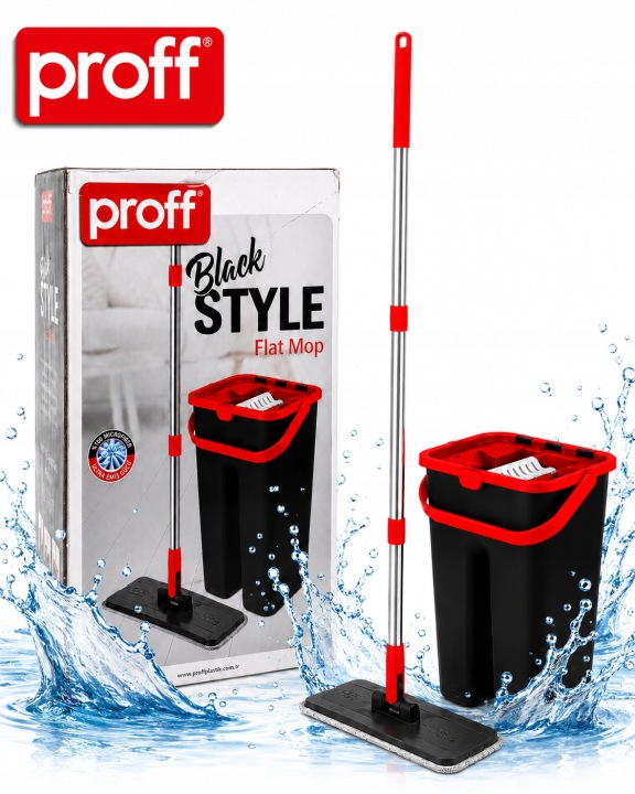 Proff Style plochý mop s vedrom 9 l | Dvojkomorový systém